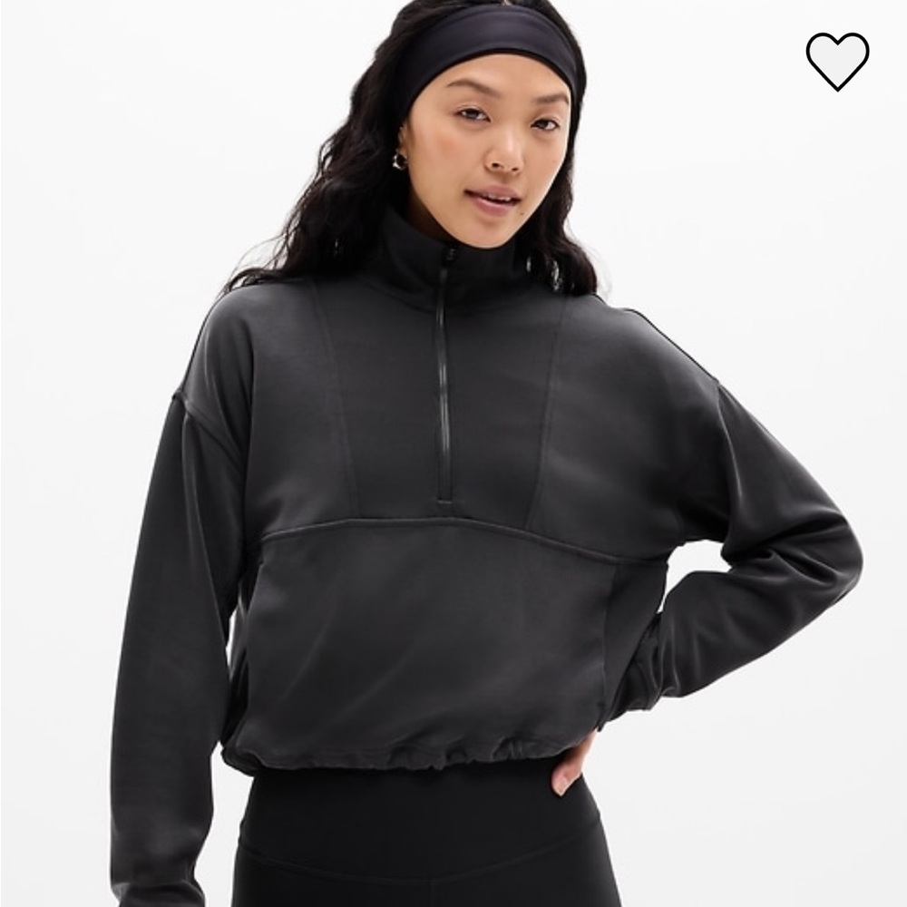 Athleta Seasoft Rib 1/4 Zip Pullover Size Medium